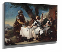 Abraham Welcoming The Three Angels S by Francesco Guardi