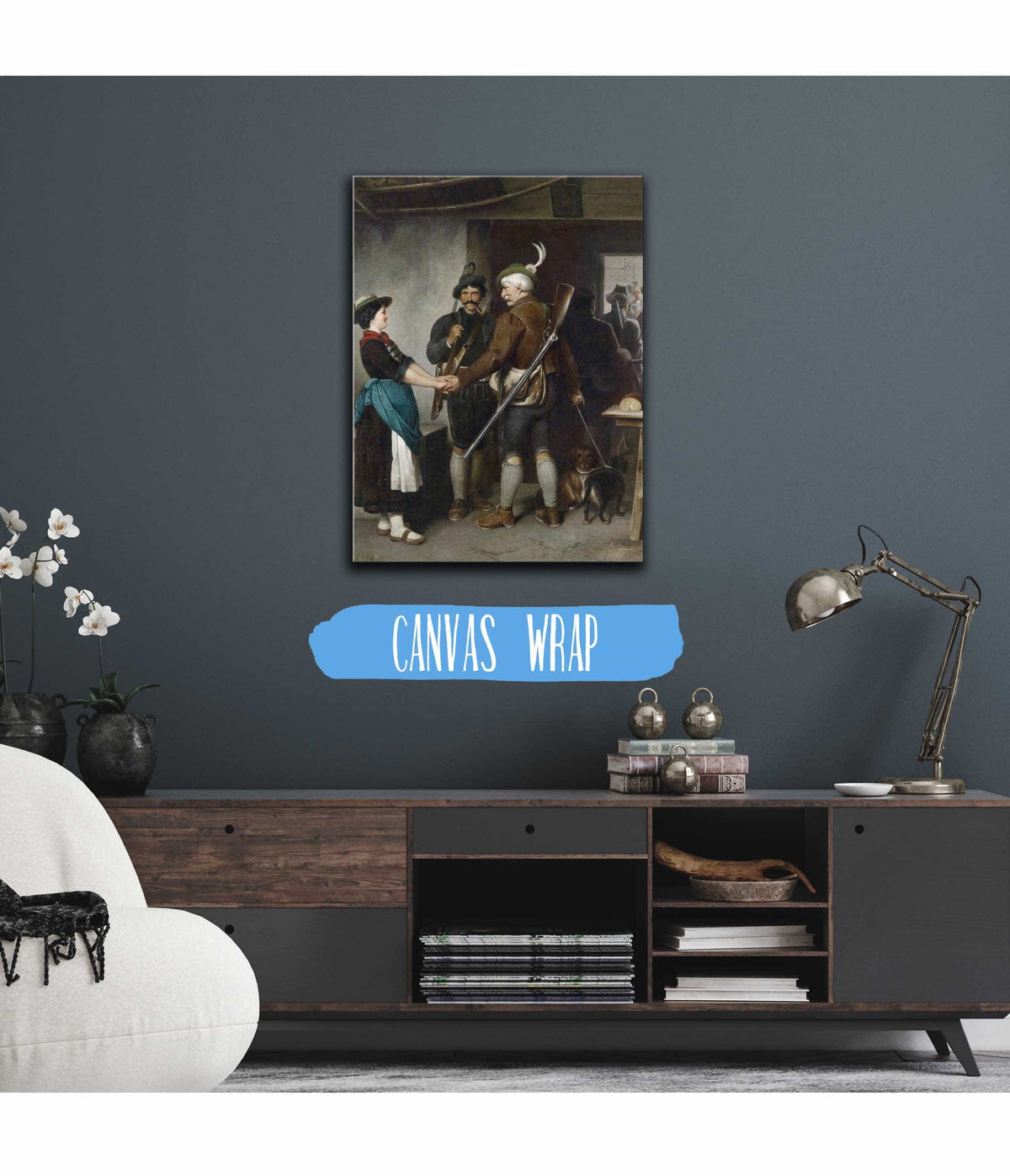 Abschied Des Jagers by Franz Von Defregger