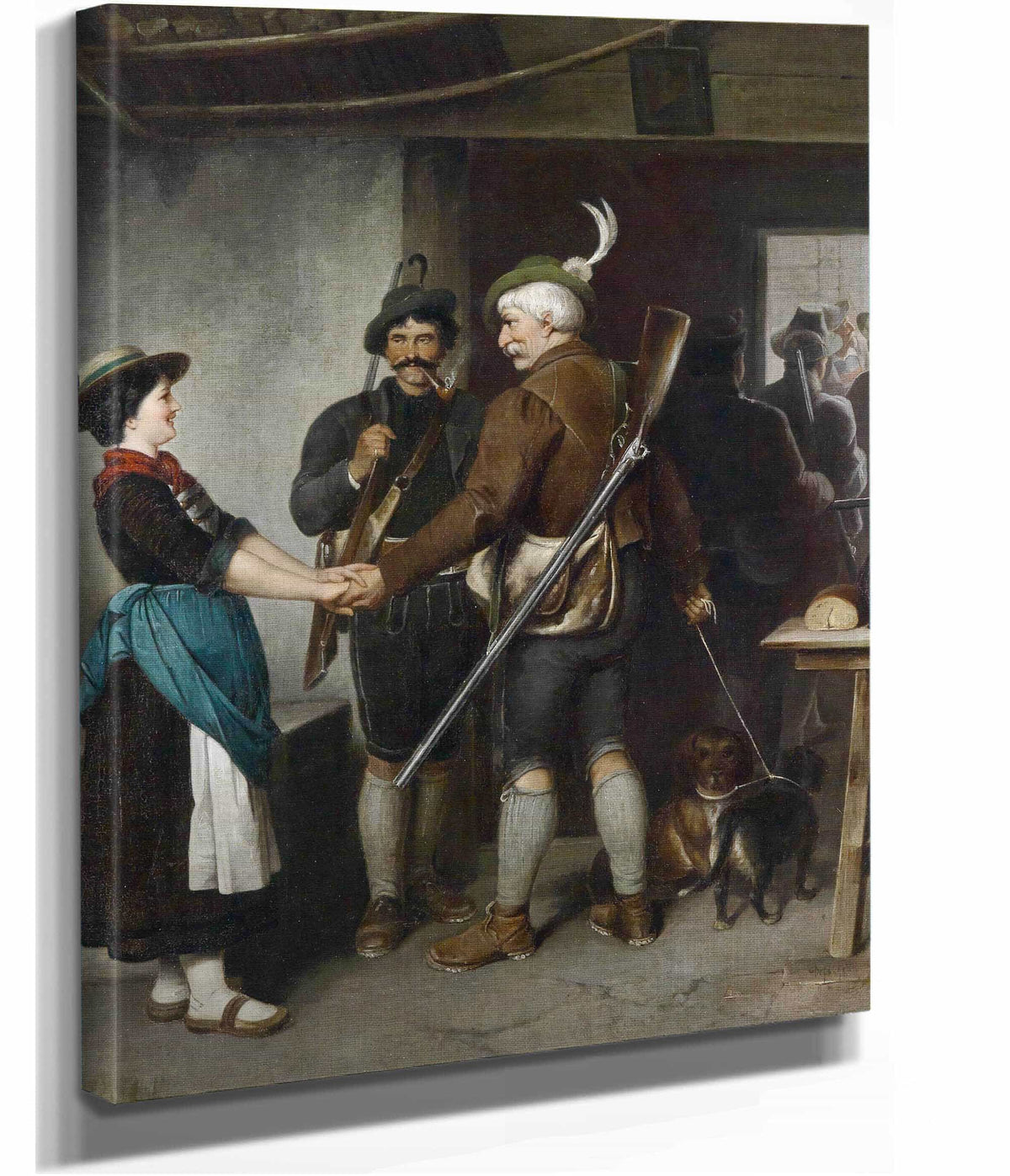 Abschied Des Jagers by Franz Von Defregger