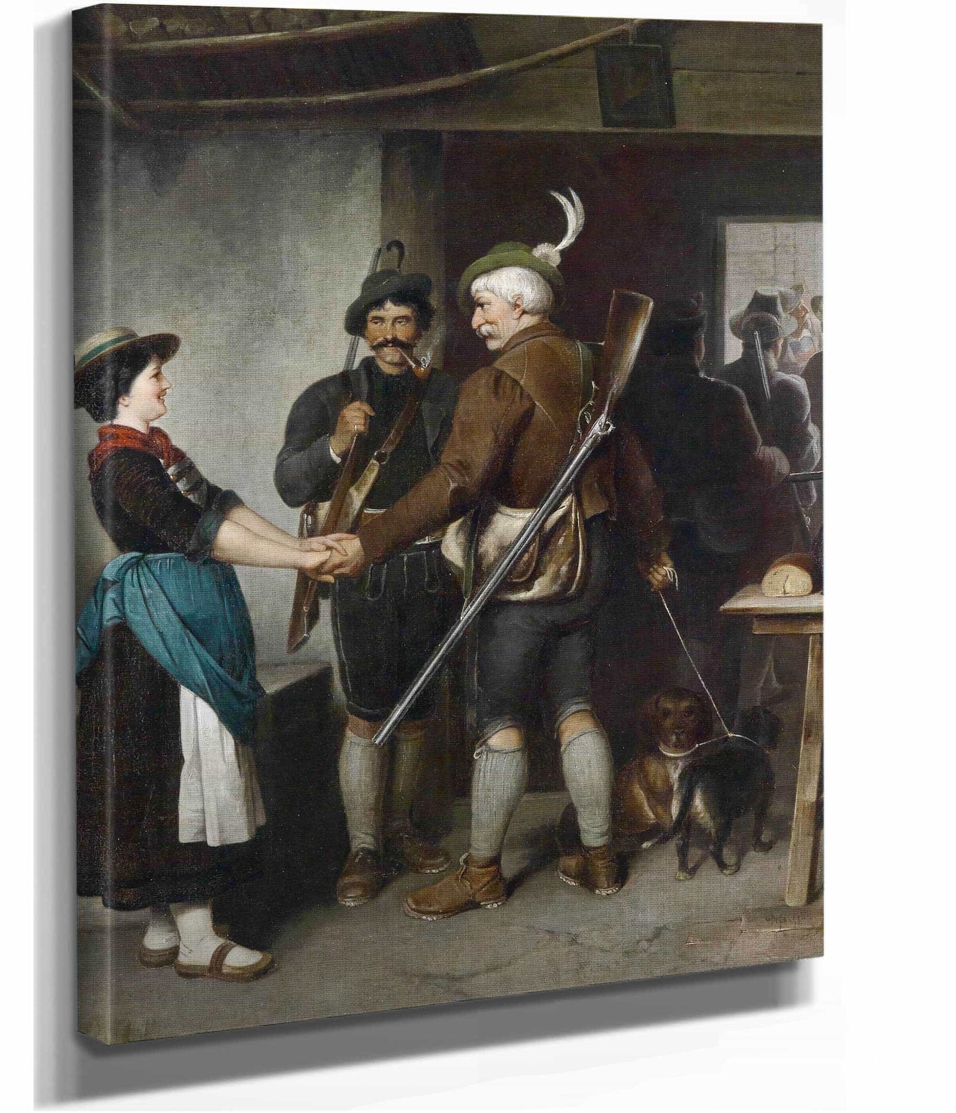 Abschied Des Jagers by Franz Von Defregger