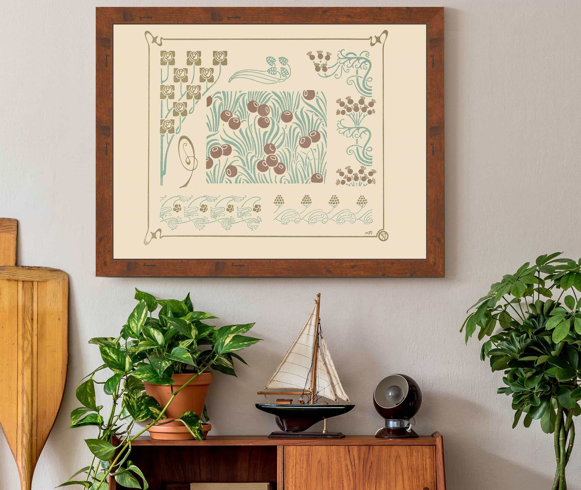 Abstract Design Based On Berries And Flower Buds by Maurice Pillard Verneuil