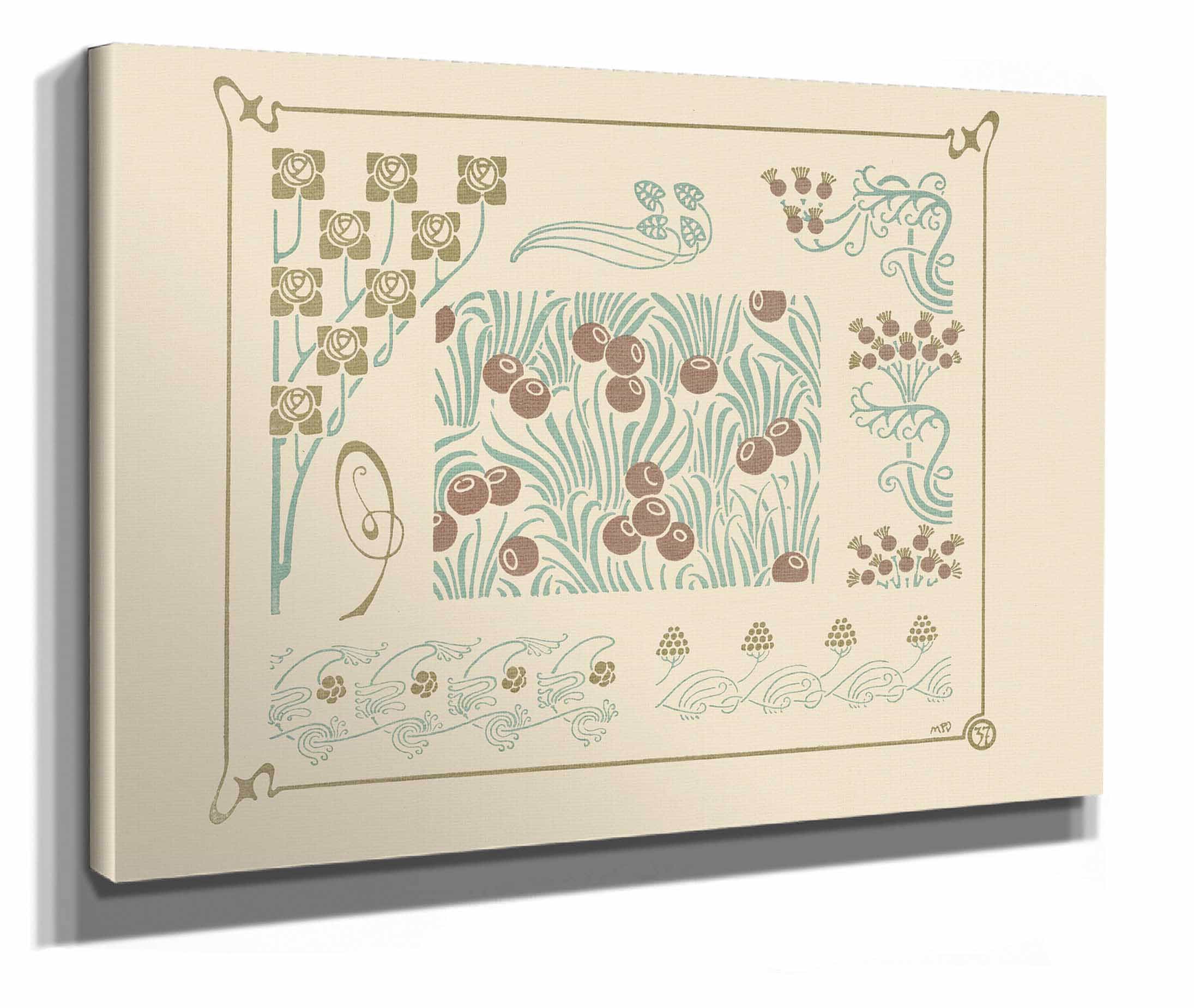 Abstract Design Based On Berries And Flower Buds by Maurice Pillard Verneuil