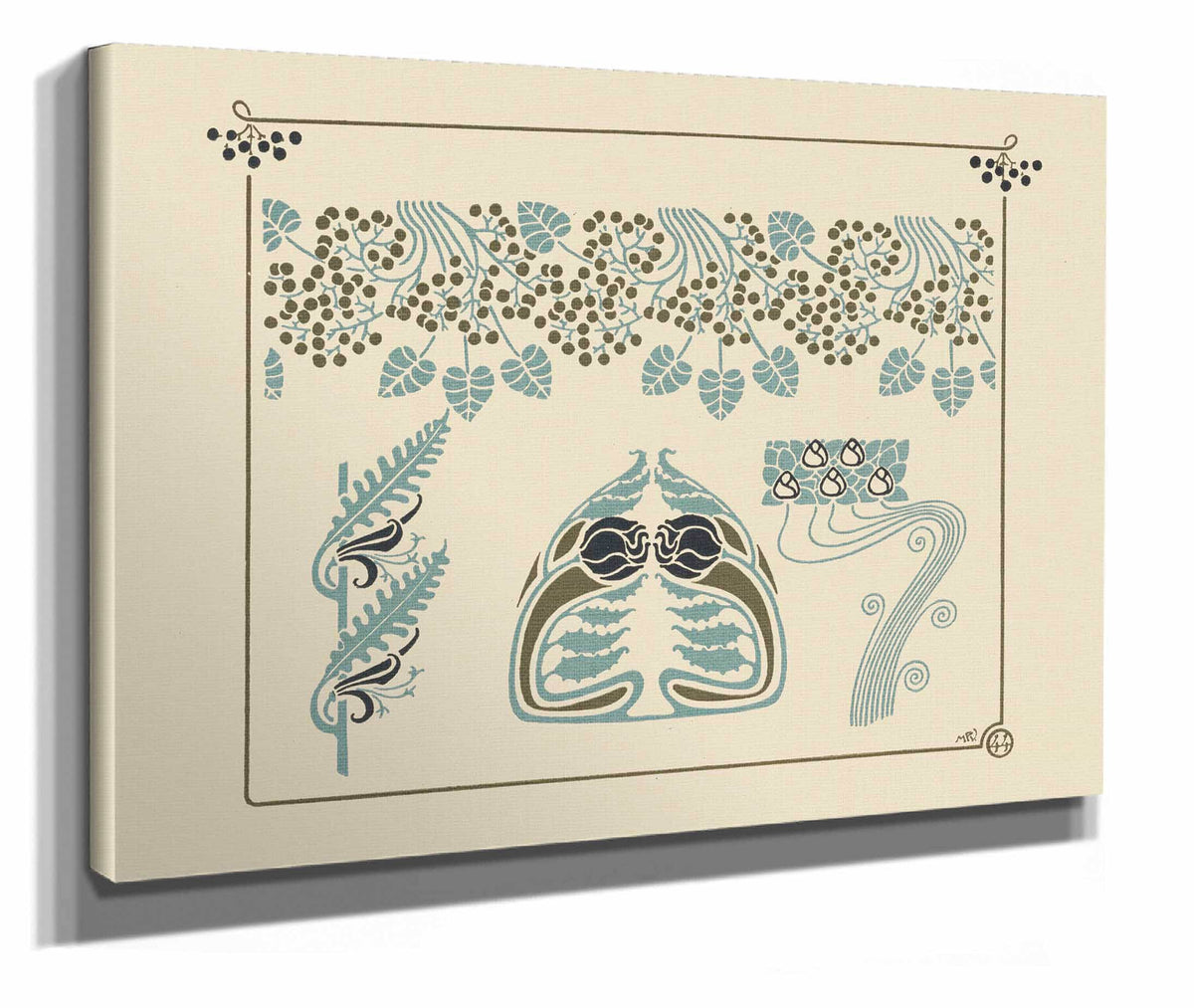 Abstract Design Based On Berries And Flowers by Maurice Pillard Verneuil