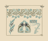 Abstract Design Based On Berries And Flowers by Maurice Pillard Verneuil