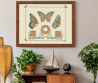 Abstract Design Based On Butterflies And Leaves by Maurice Pillard Verneuil