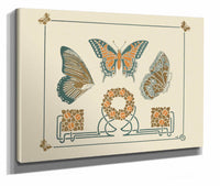 Abstract Design Based On Butterflies And Leaves by Maurice Pillard Verneuil