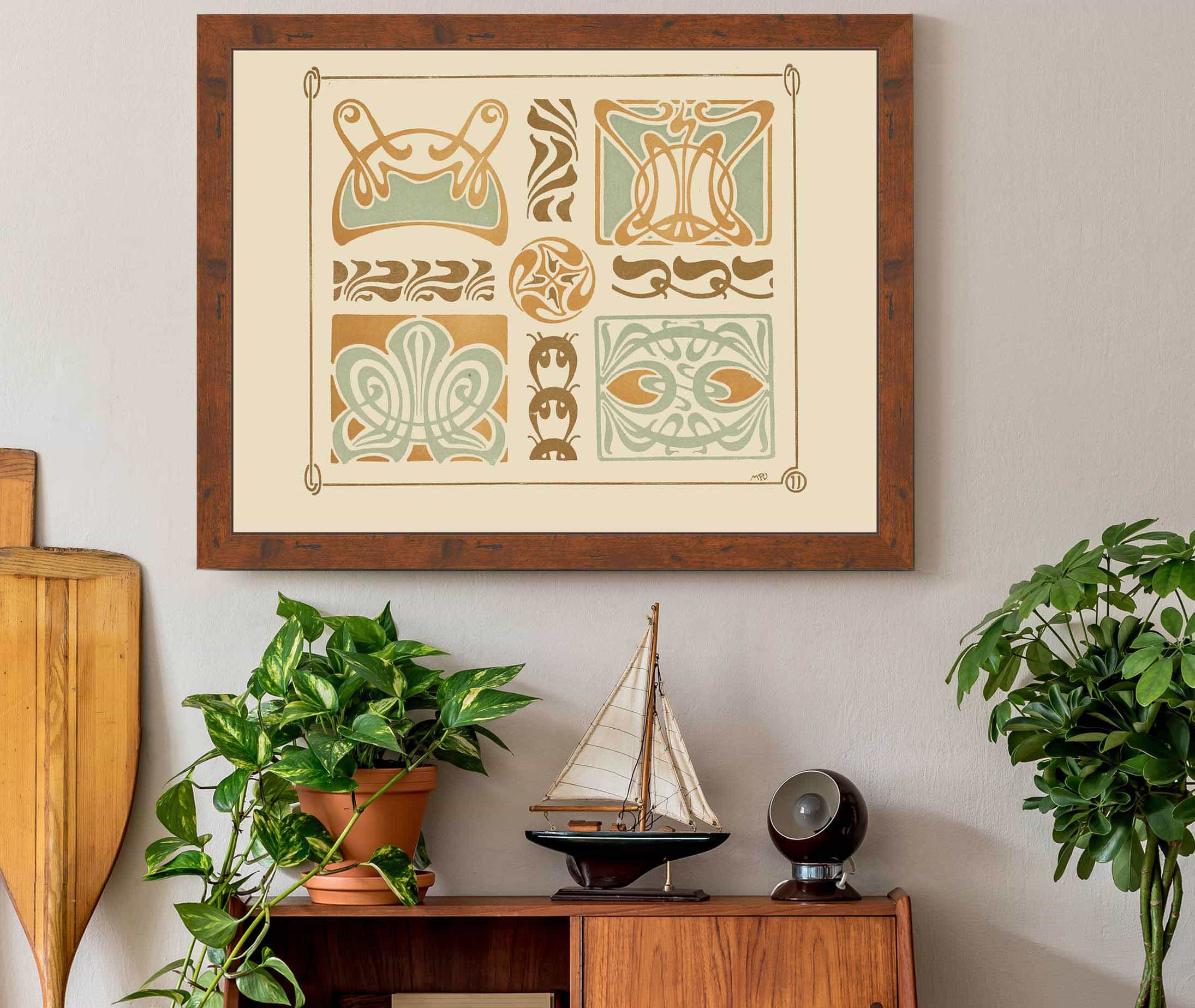 Abstract Design Based On Curvilinear Shapes by Maurice Pillard Verneuil