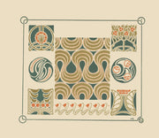 Abstract Design Based On Flower Buds Berries Tulips by Maurice Pillard Verneuil