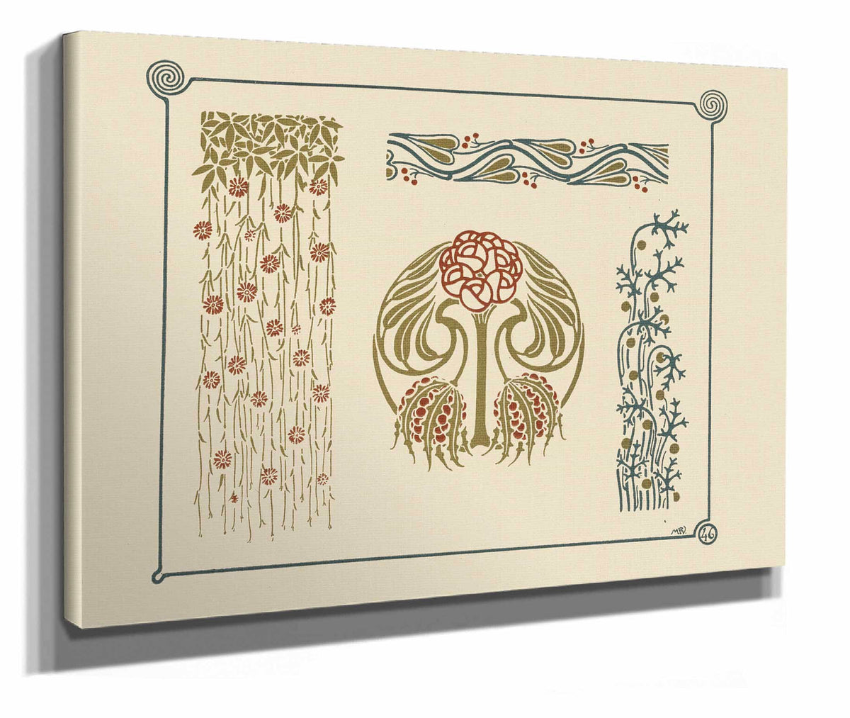 Abstract Design Based On Flowers And Berries by Maurice Pillard Verneuil