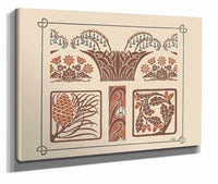 Abstract Design Based On Flowers And Pinecones by Maurice Pillard Verneuil