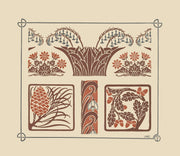 Abstract Design Based On Flowers And Pinecones by Maurice Pillard Verneuil