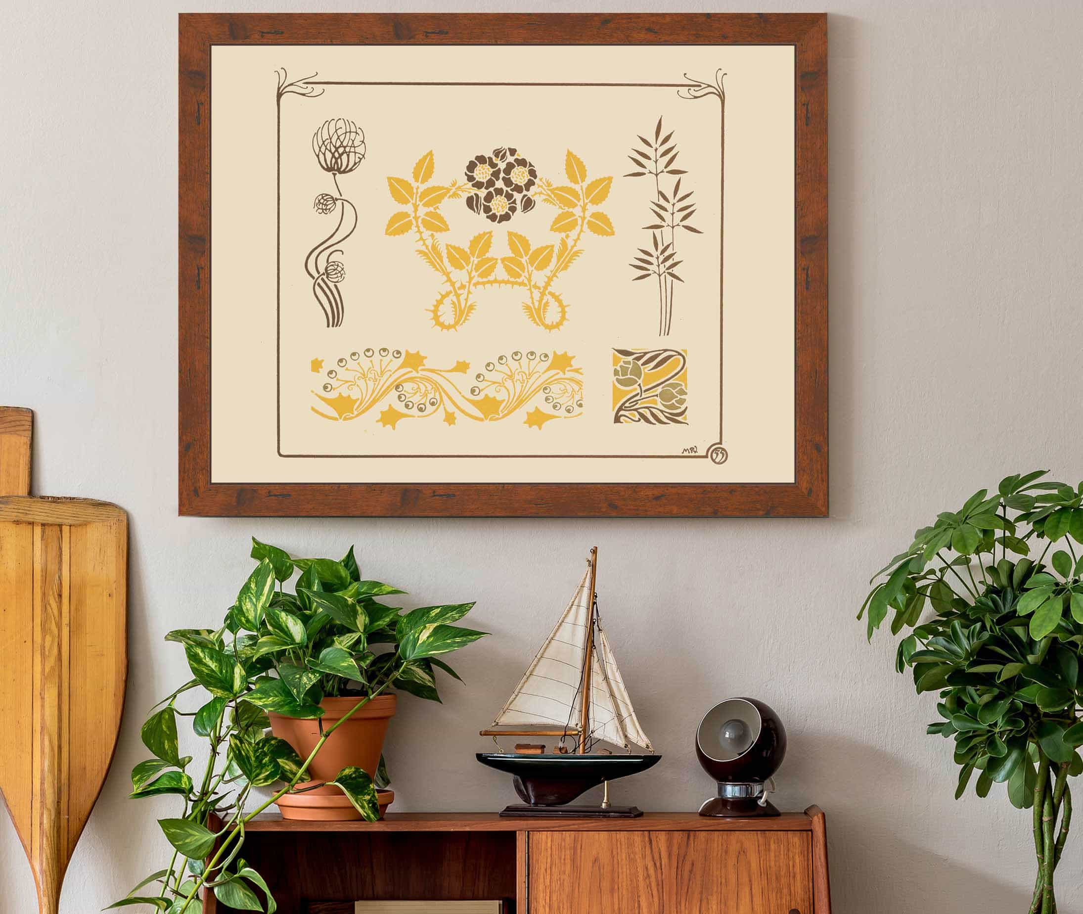 Abstract Design Based On Flowers And Thorns by Maurice Pillard Verneuil