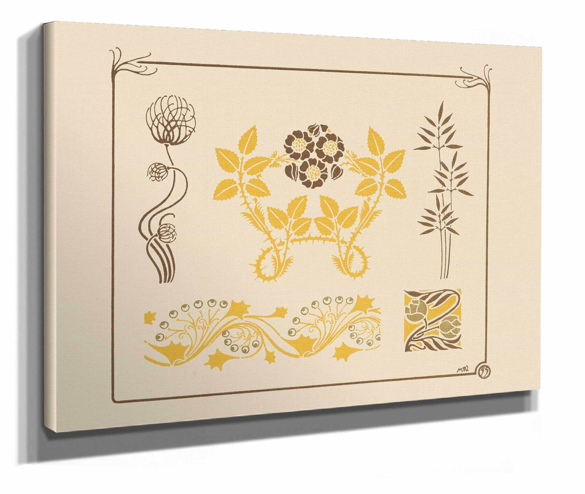 Abstract Design Based On Flowers And Thorns by Maurice Pillard Verneuil