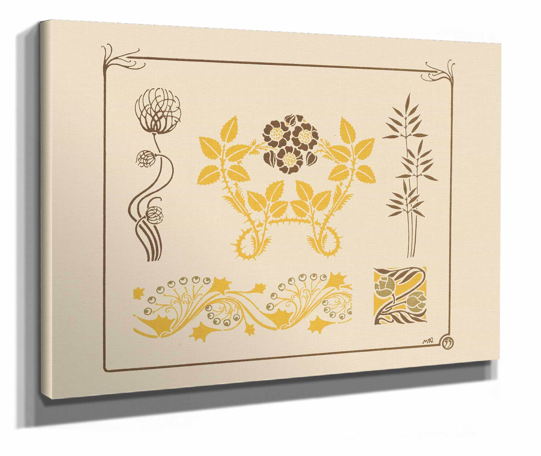 Abstract Design Based On Flowers And Thorns by Maurice Pillard Verneuil