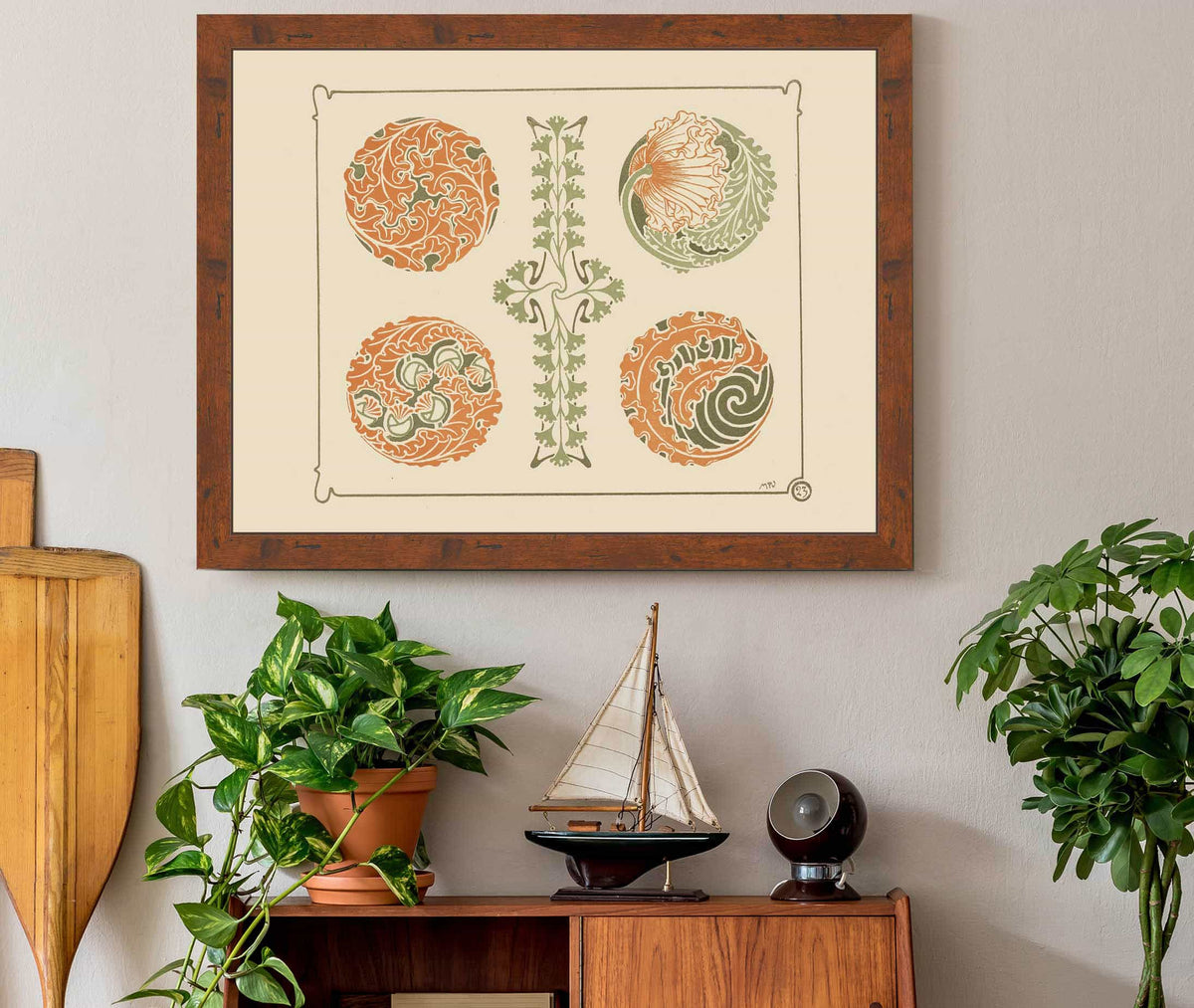 Abstract Design Based On Leaf Shapes by Maurice Pillard Verneuil