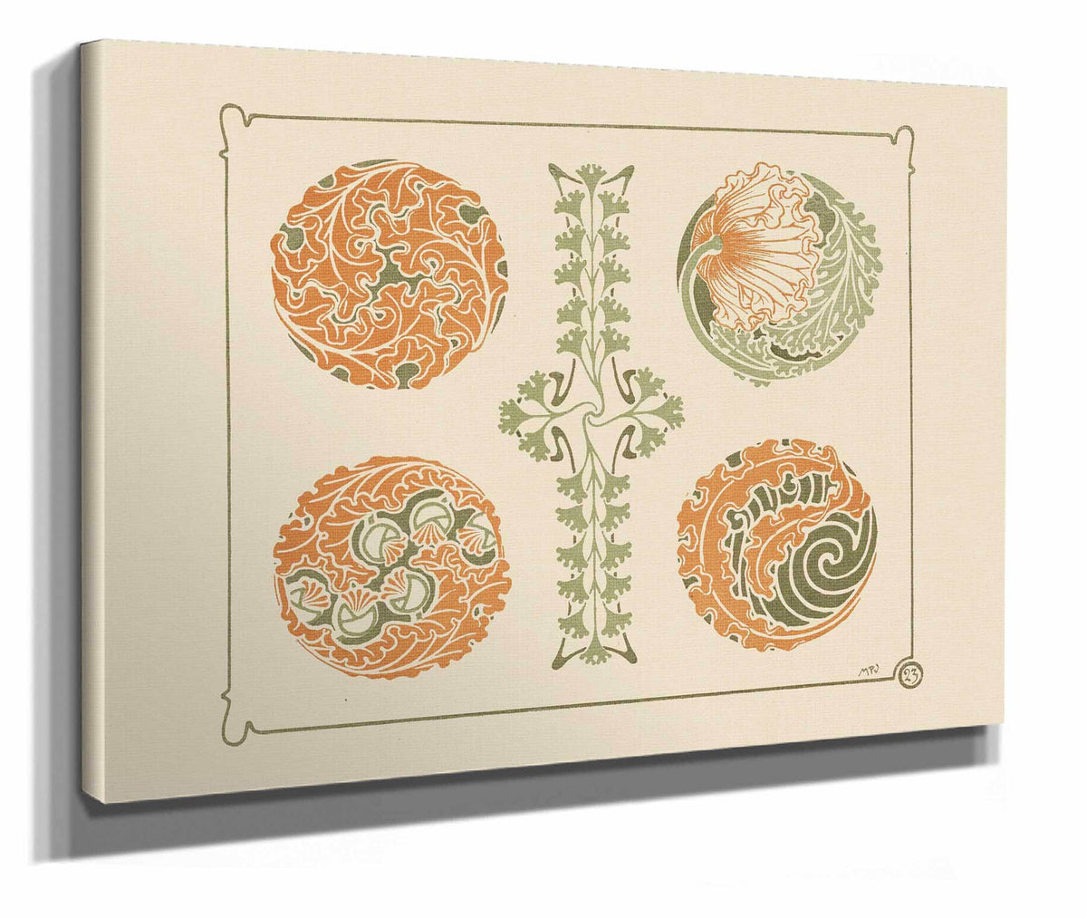 Abstract Design Based On Leaf Shapes by Maurice Pillard Verneuil