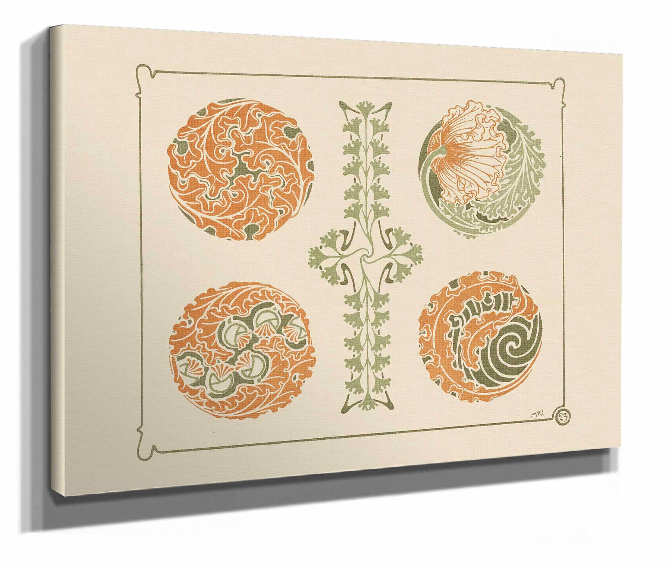 Abstract Design Based On Leaf Shapes by Maurice Pillard Verneuil