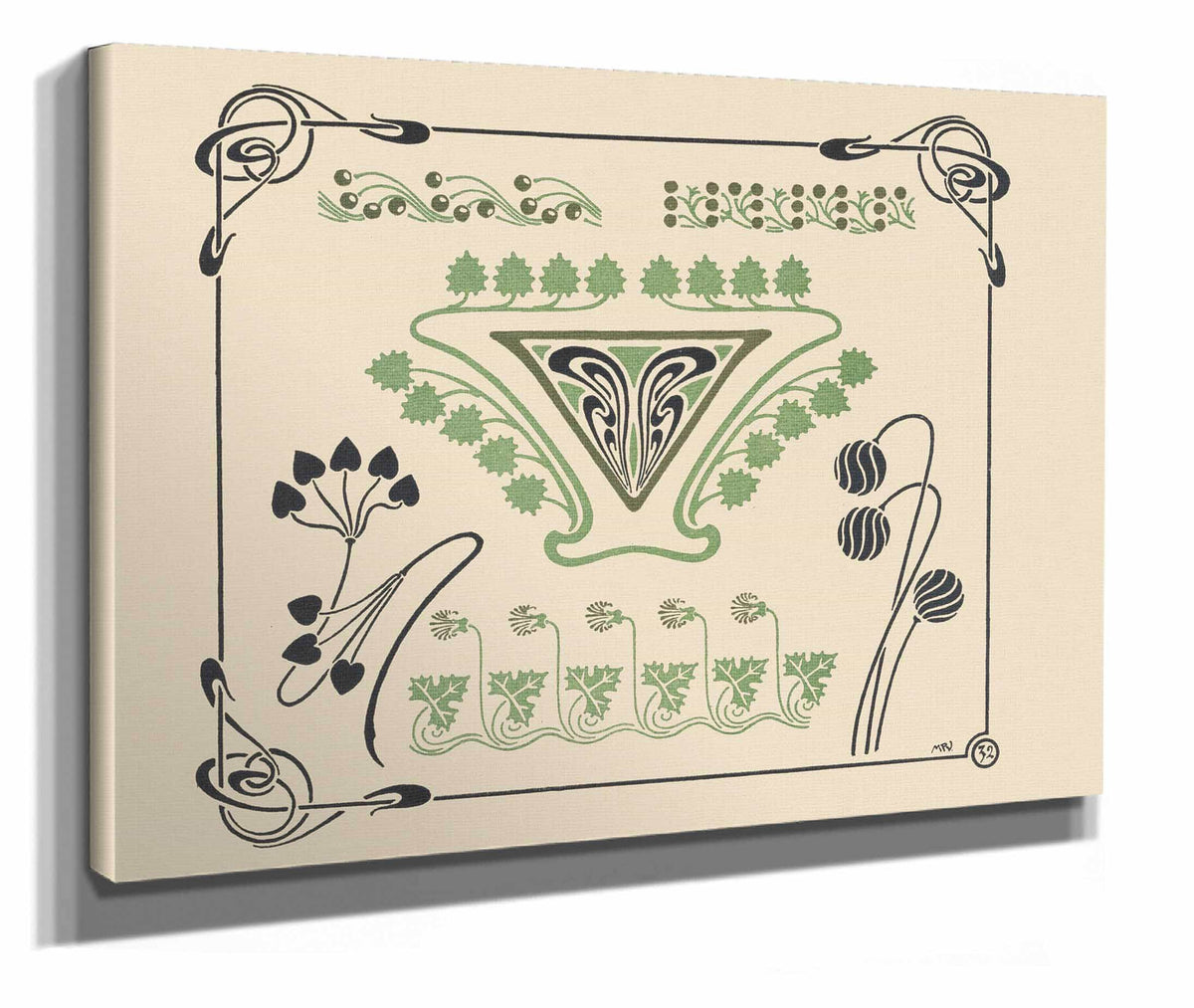 Abstract Design Based On Leaves And Arabesques by Maurice Pillard Verneuil