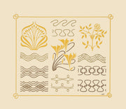 Abstract Design Based On Leaves And Curvilinear Shapes by Maurice Pillard Verneuil