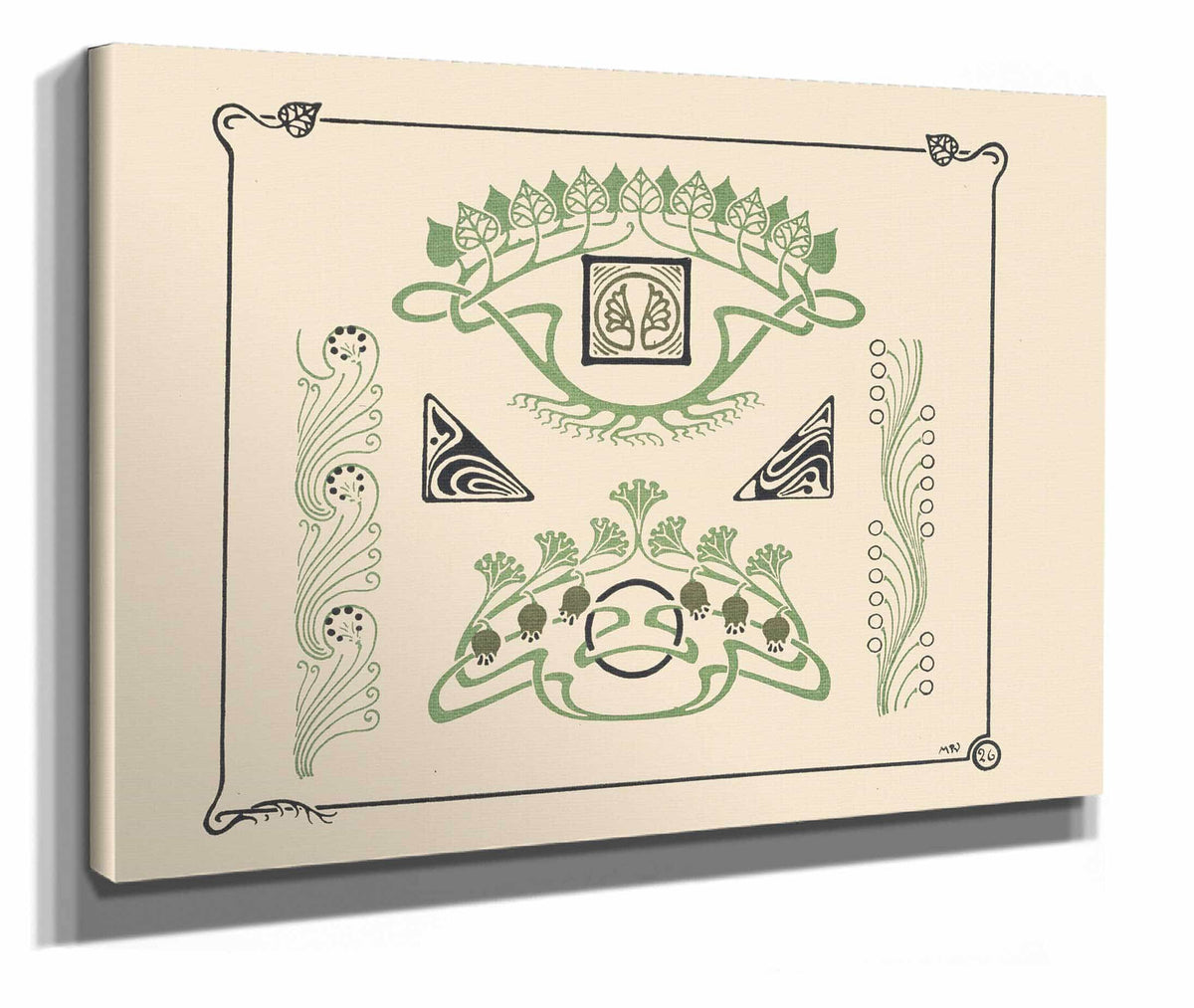 Abstract Design Based On Leaves And Flowers by Maurice Pillard Verneuil