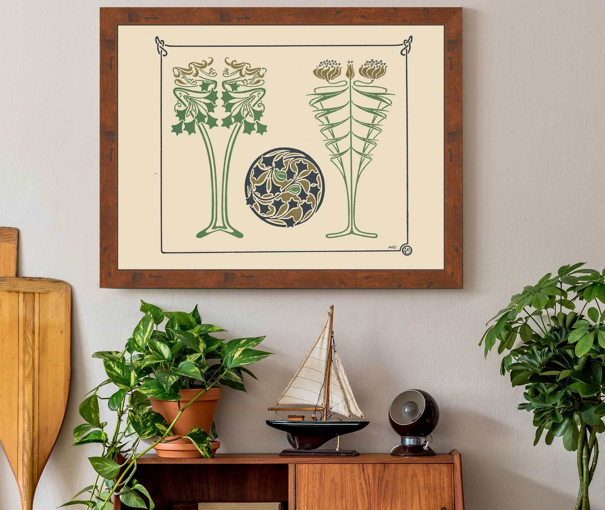 Abstract Design Based On Leaves by Maurice Pillard Verneuil