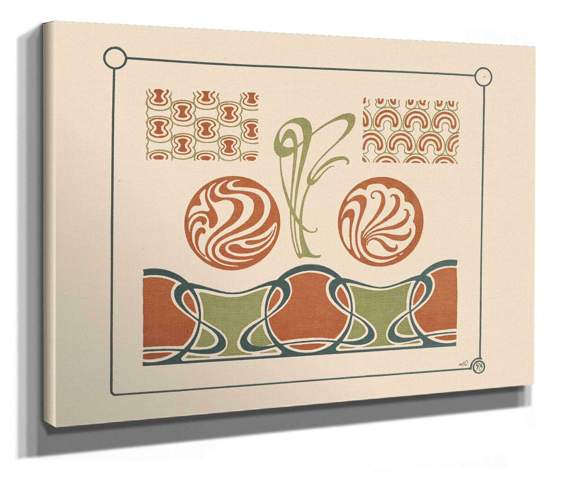 Abstract Design Based On Organic Shapes And Arabesques by Maurice Pillard Verneuil