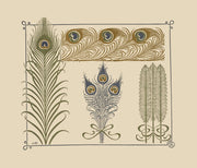 Abstract Design Based On Peacock Feathers by Maurice Pillard Verneuil