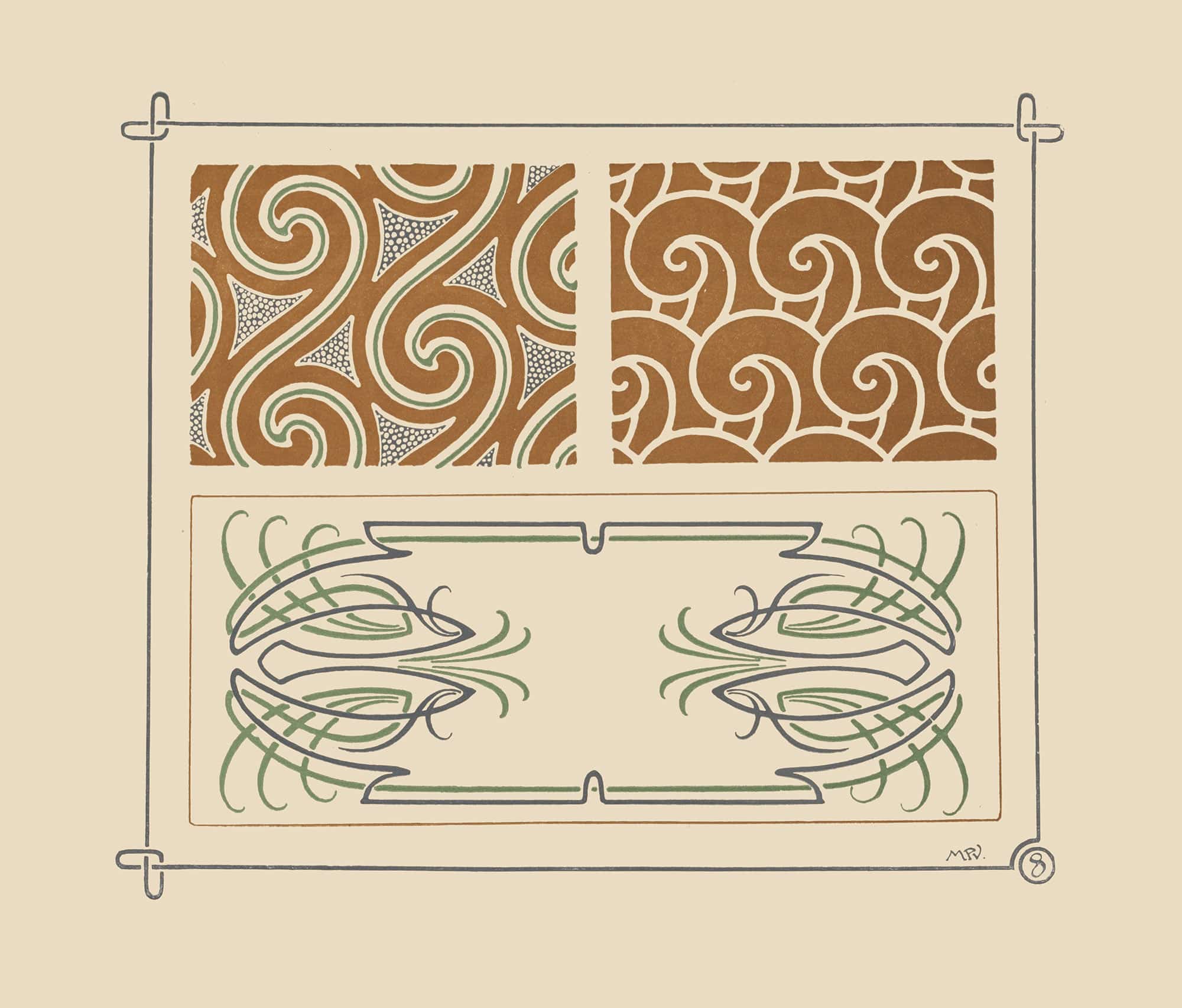 Abstract Design Based On Swirls by Maurice Pillard Verneuil