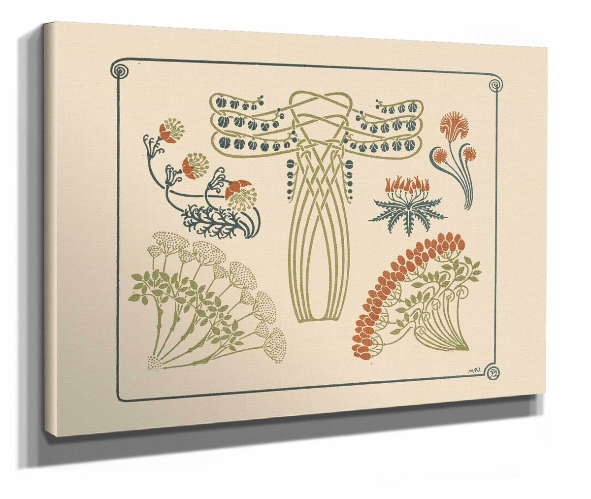 Abstract Design Based On Tiny Flowers by Maurice Pillard Verneuil