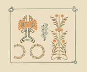Abstract Design Based On Tiny Leaves And Berries by Maurice Pillard Verneuil