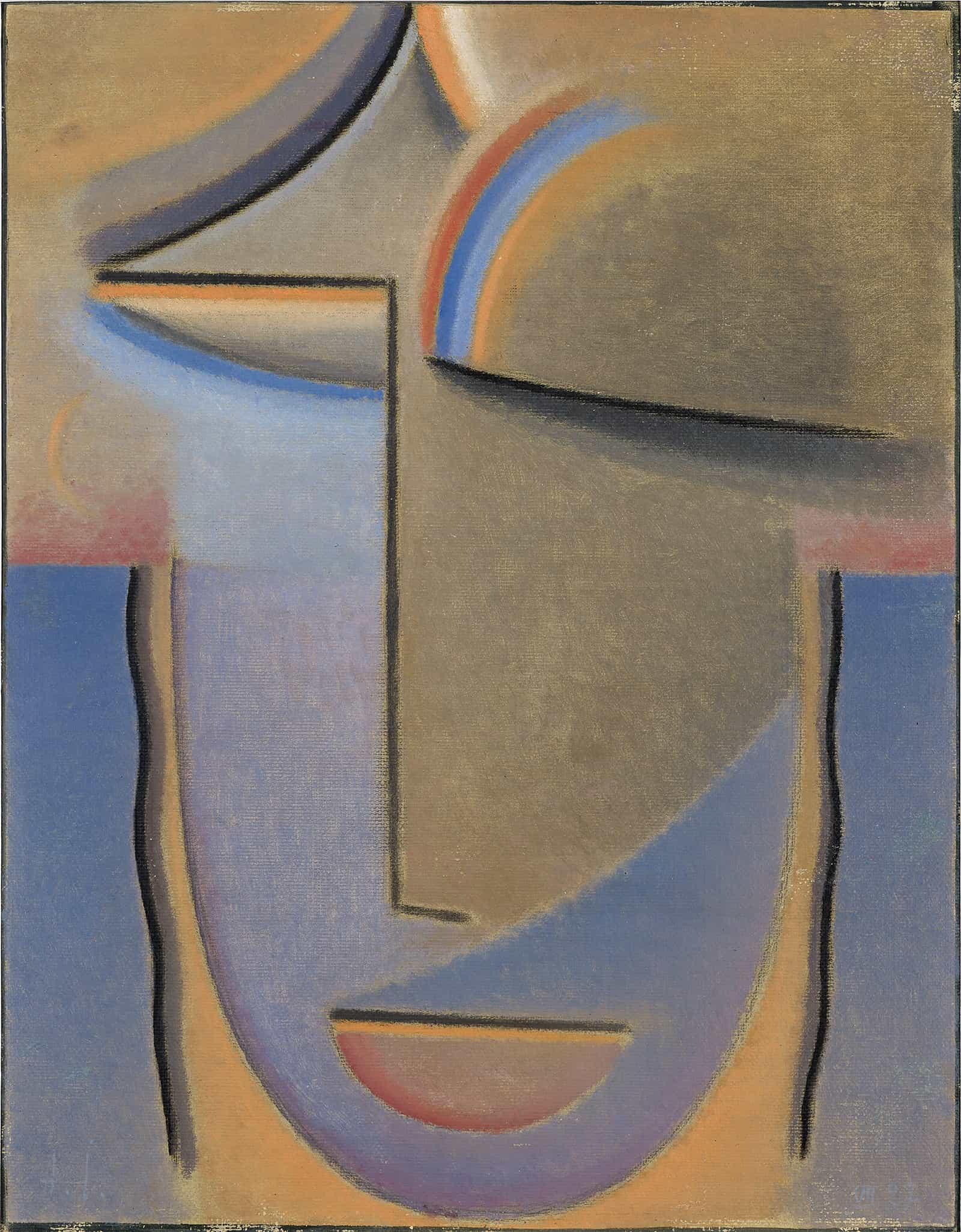 Abstract Head Evening by Alexej Von Jawlensky