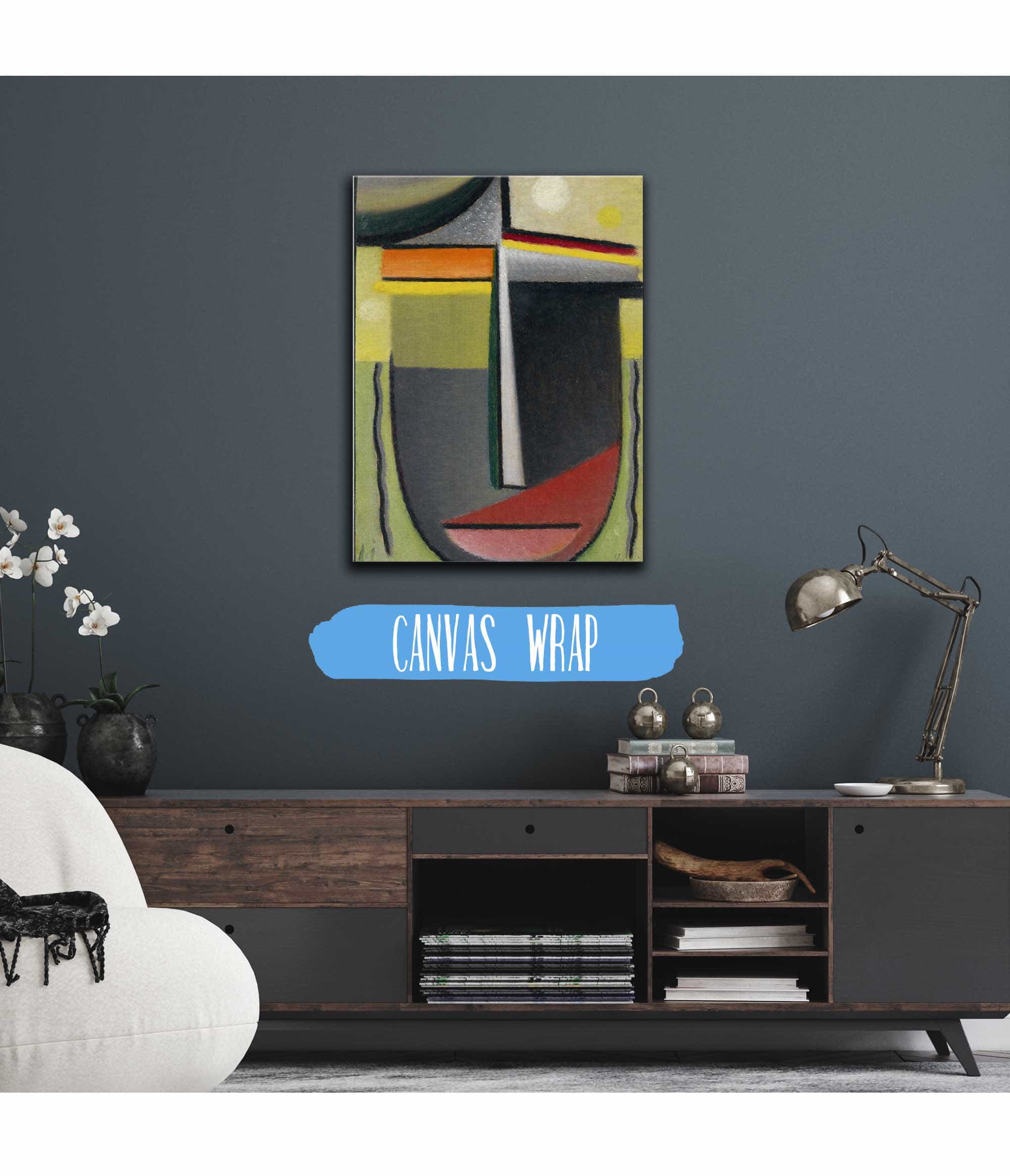 Abstract Head Inner Vision Green Gold by Alexej Von Jawlensky