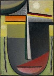 Abstract Head Inner Vision Green Gold by Alexej Von Jawlensky