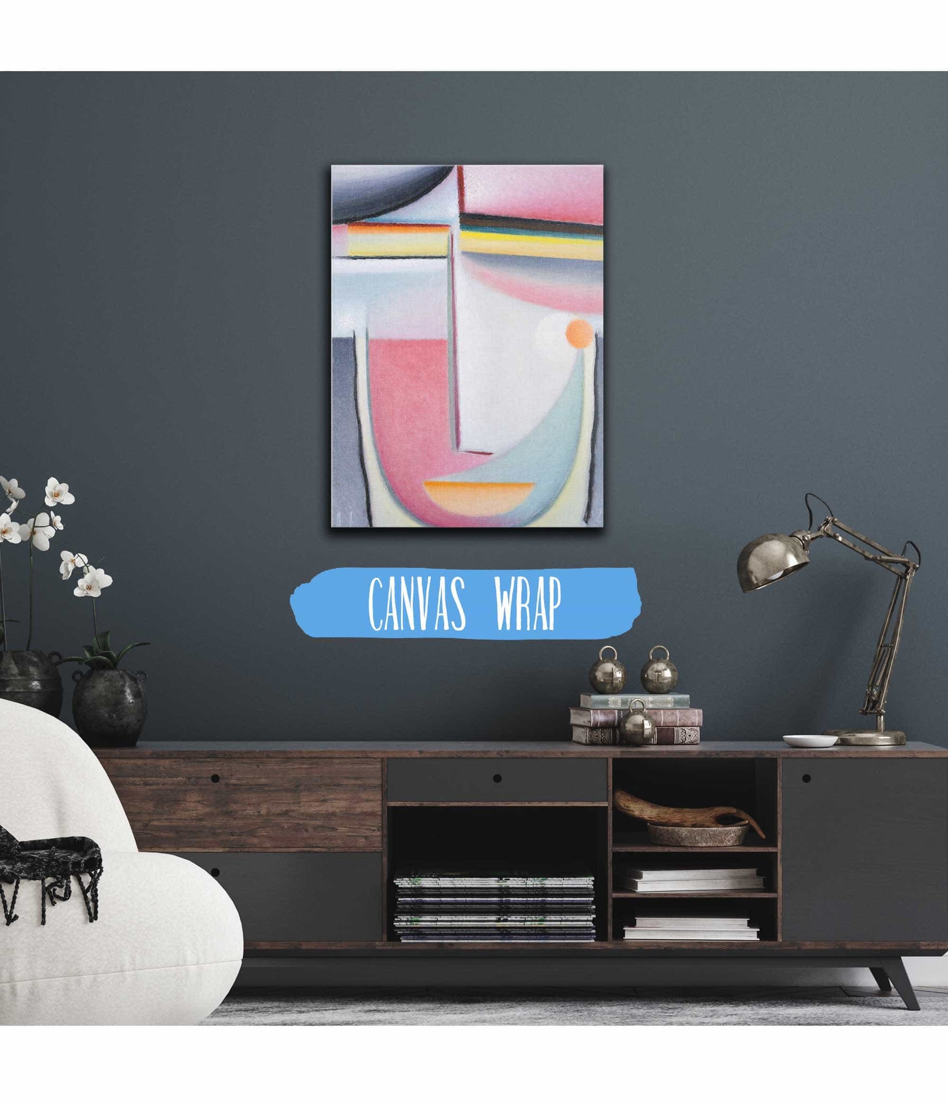 Abstract Head Symphony In Pink by Alexej Von Jawlensky