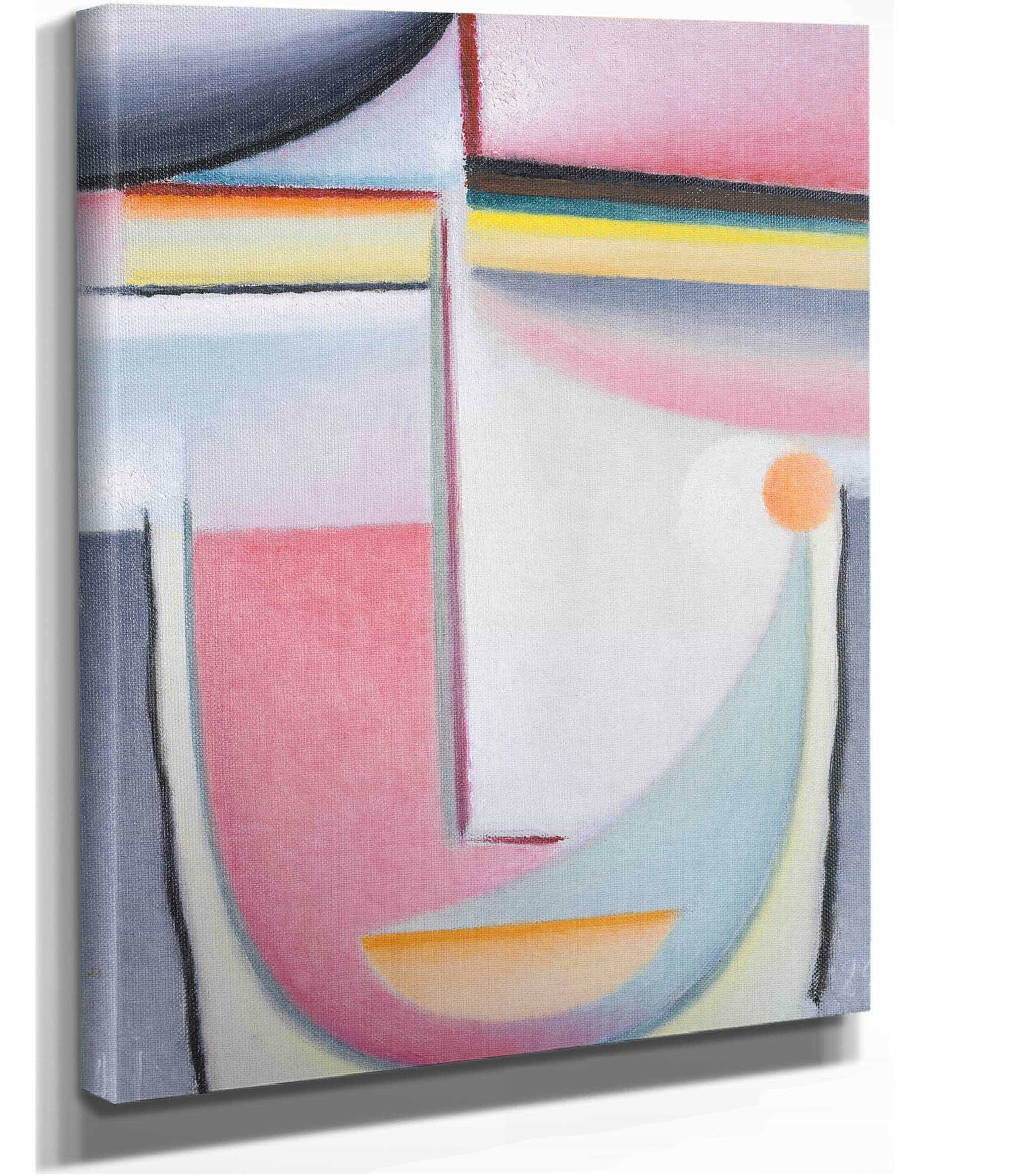 Abstract Head Symphony In Pink by Alexej Von Jawlensky