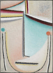 Abstract Headpink Light Blue by Alexej Von Jawlensky