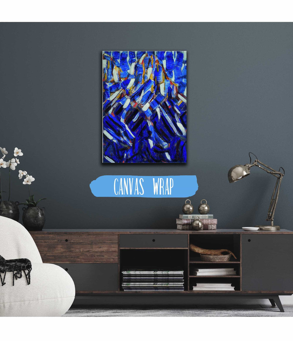 Abstraction The Blue Mountain by Christian Rohlfs