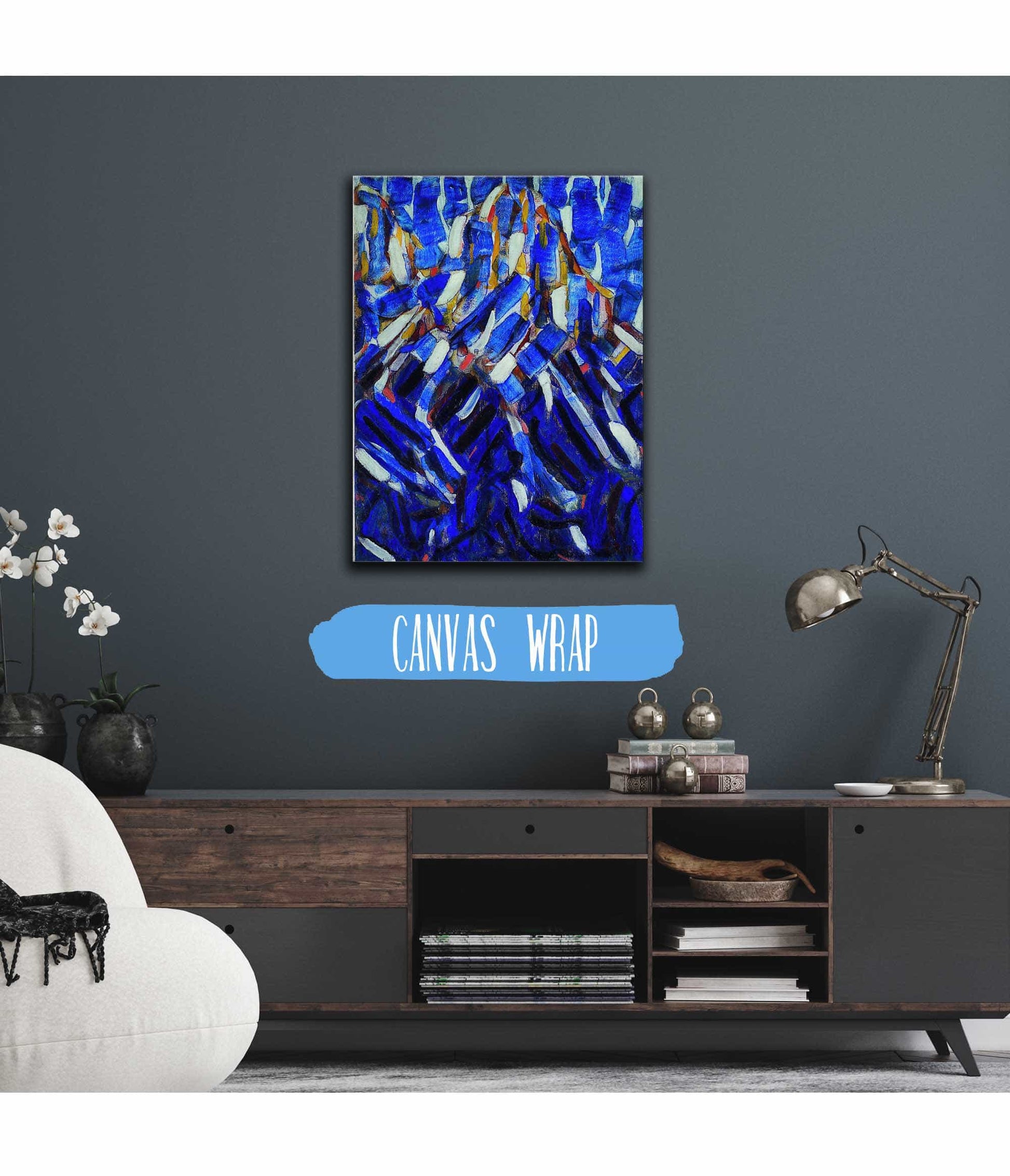 Abstraction The Blue Mountain by Christian Rohlfs