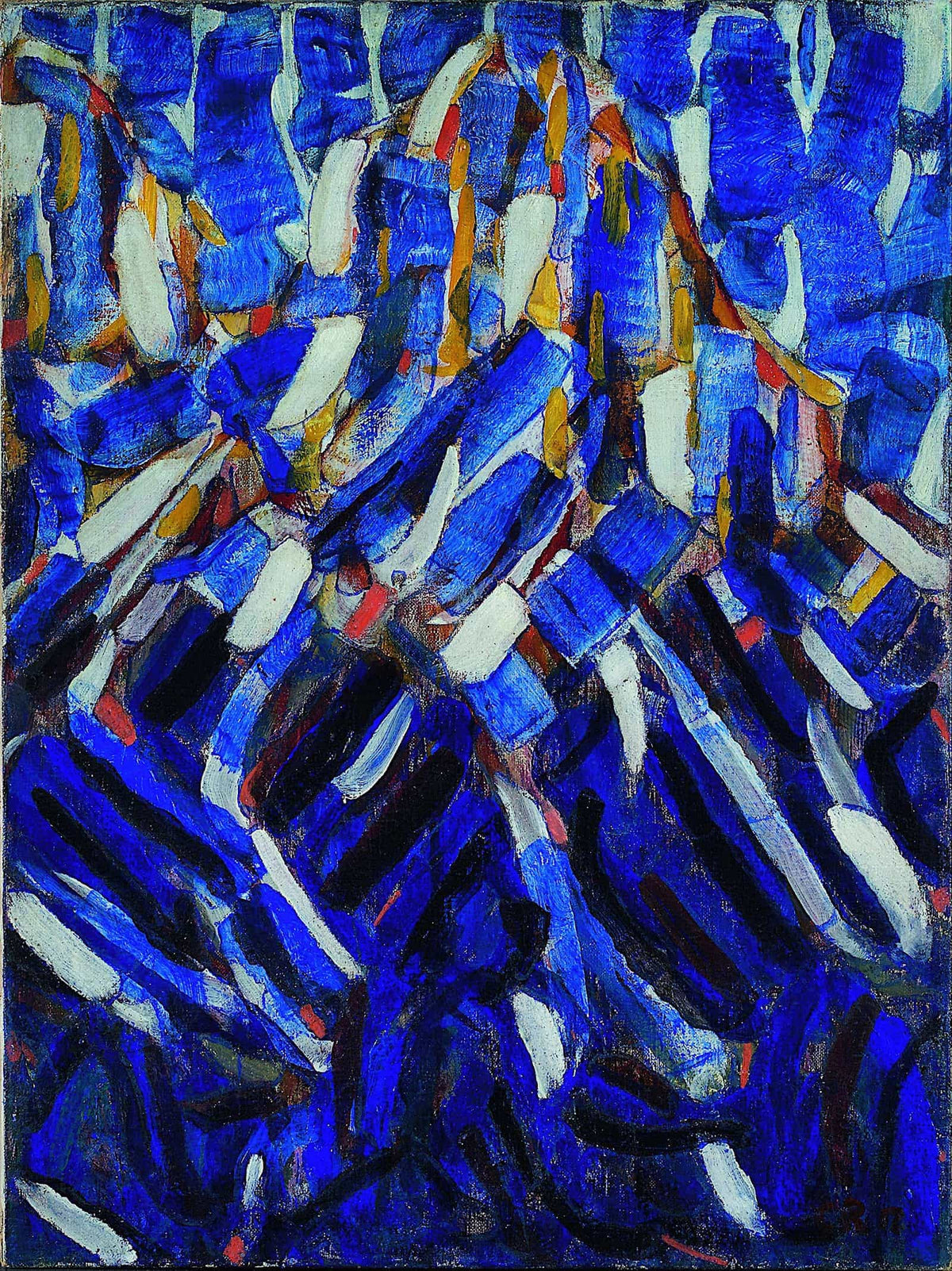 Abstraction The Blue Mountain by Christian Rohlfs