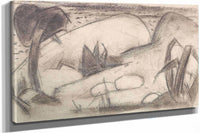 Abstrahierte Exotische Landschaft by Franz Marc