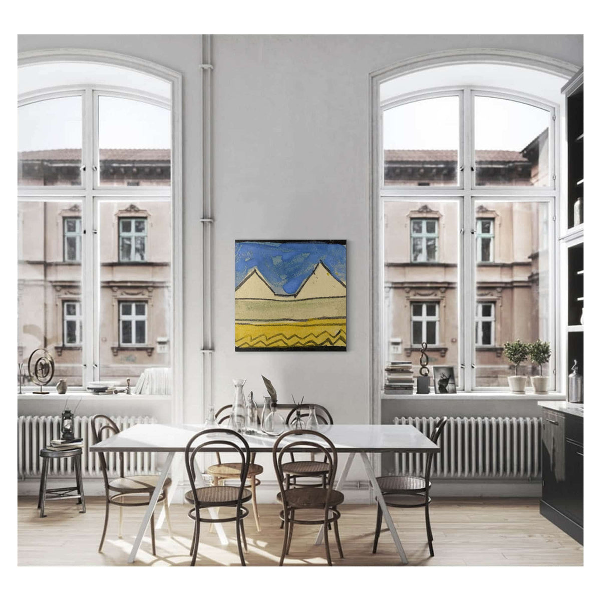 Abstrahierte Giebel by Egon Schiele