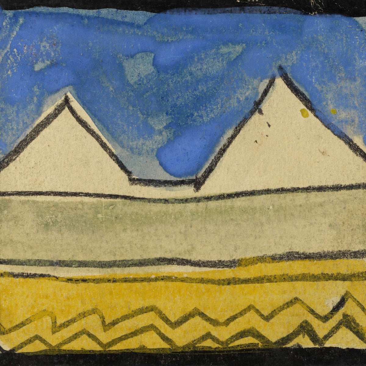 Abstrahierte Giebel by Egon Schiele