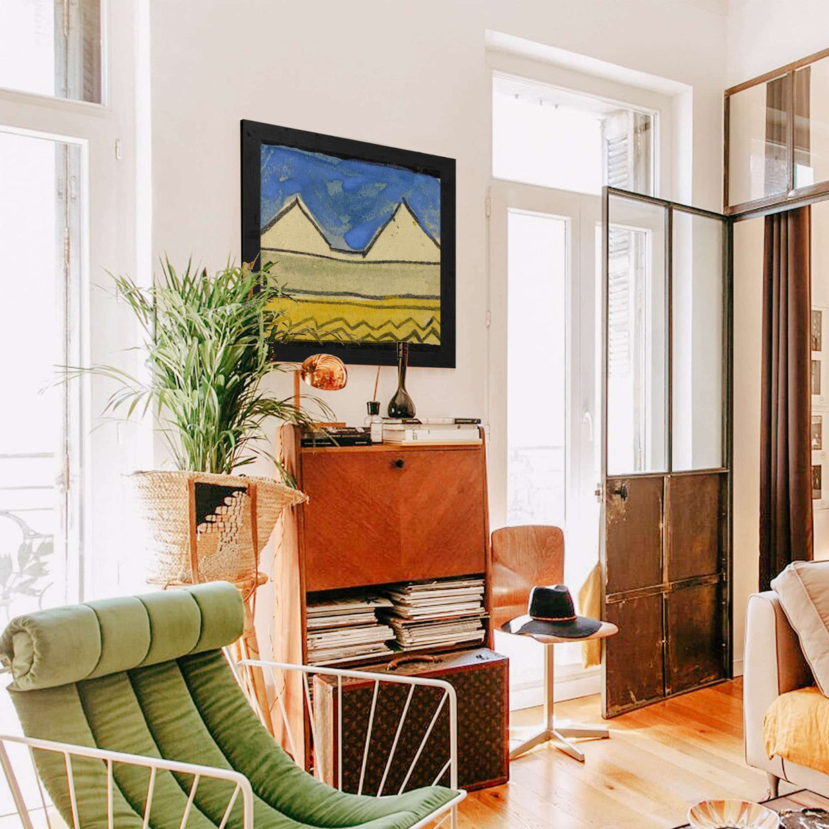 Abstrahierte Giebel by Egon Schiele