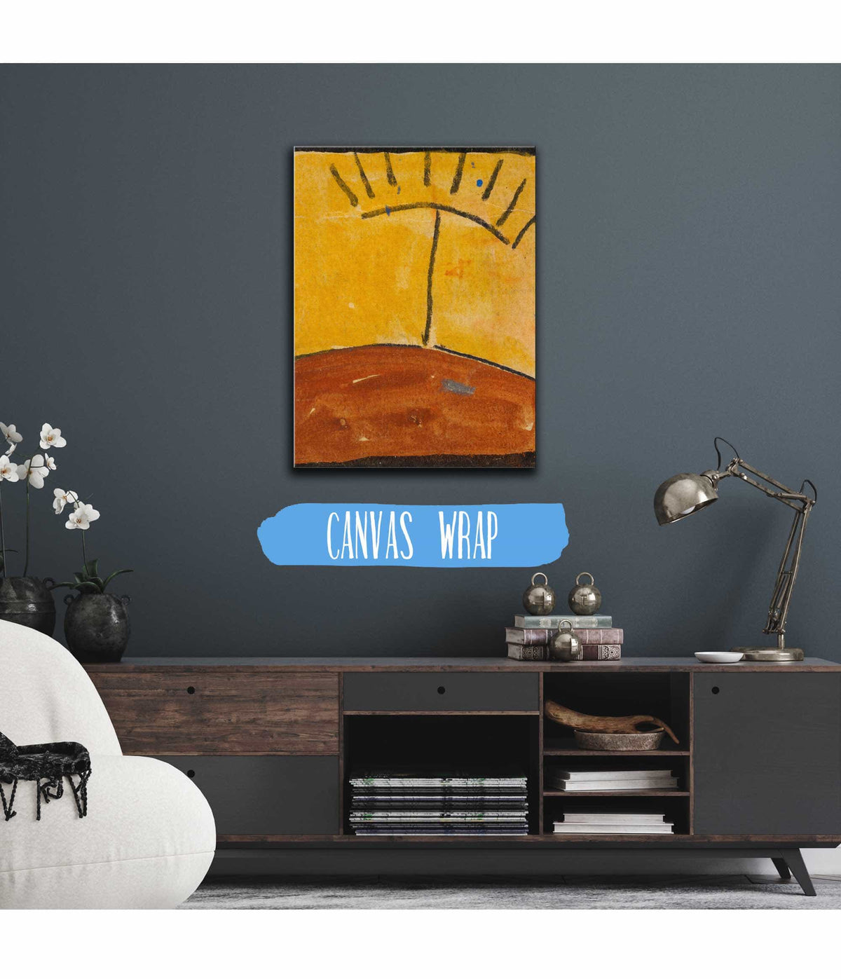 Abstrahierte Landschaft Mit Sonnenaufgang by Egon Schiele