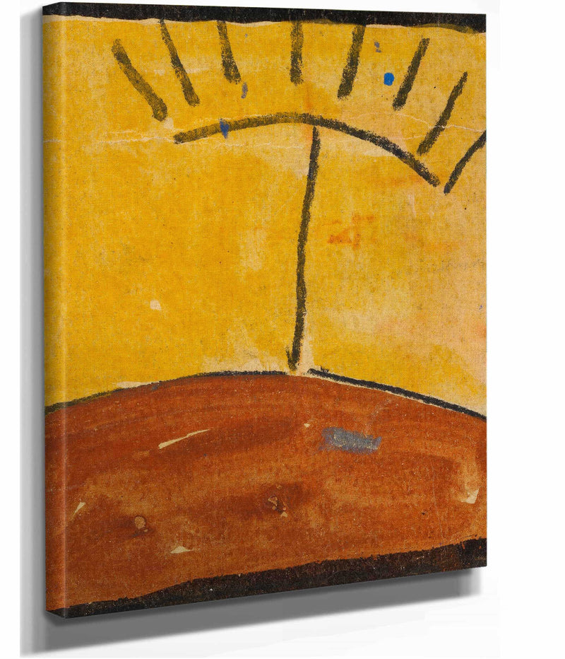 Abstrahierte Landschaft Mit Sonnenaufgang by Egon Schiele