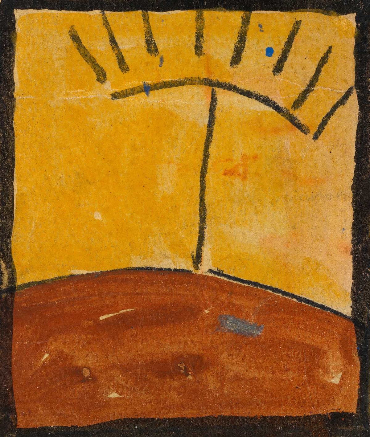 Abstrahierte Landschaft Mit Sonnenaufgang by Egon Schiele