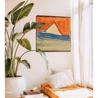 Abstrahierter Giebel Hinter Einem Zaun by Egon Schiele