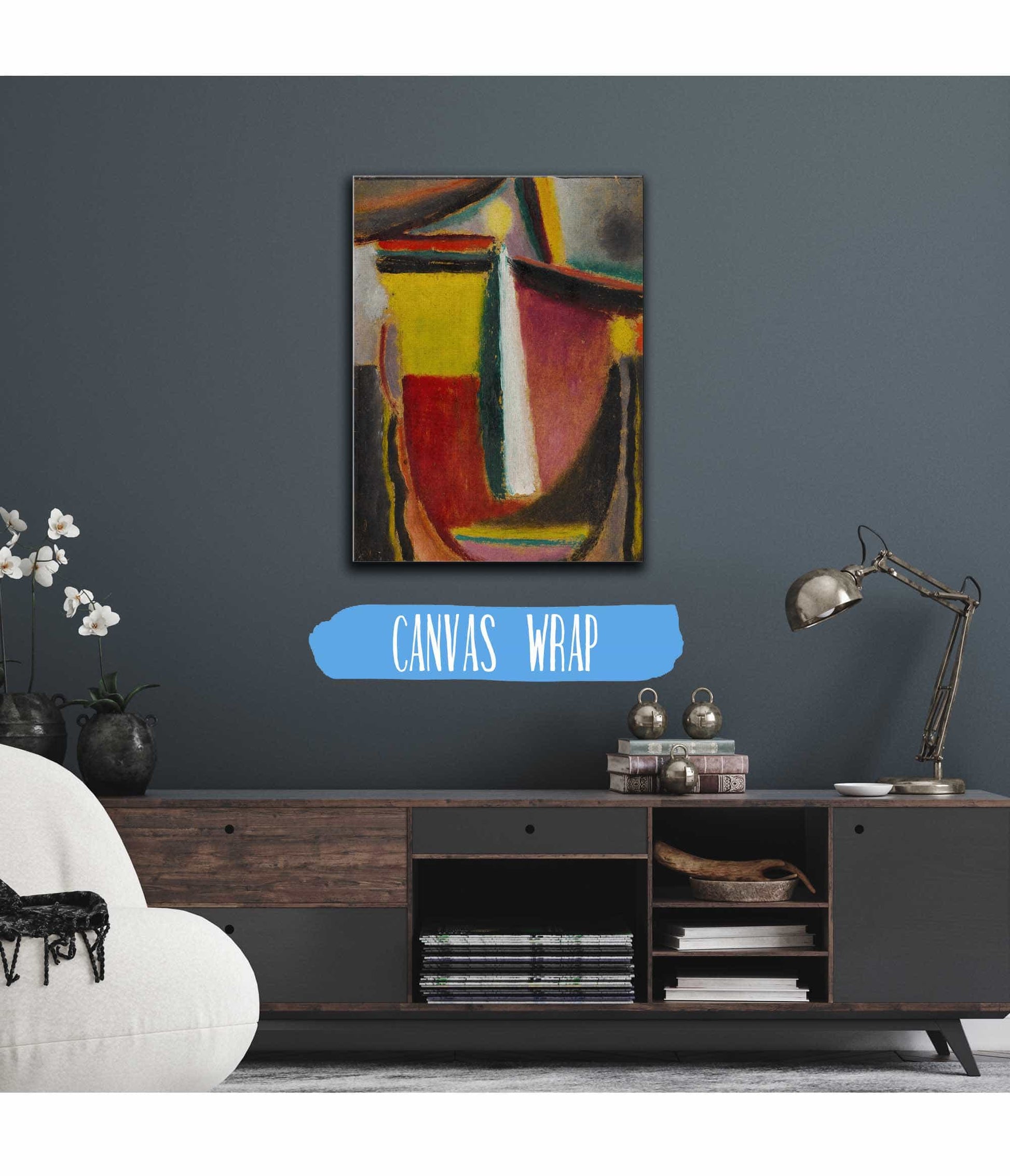 Abstrakter Kopf Abstract Head by Alexej Von Jawlensky