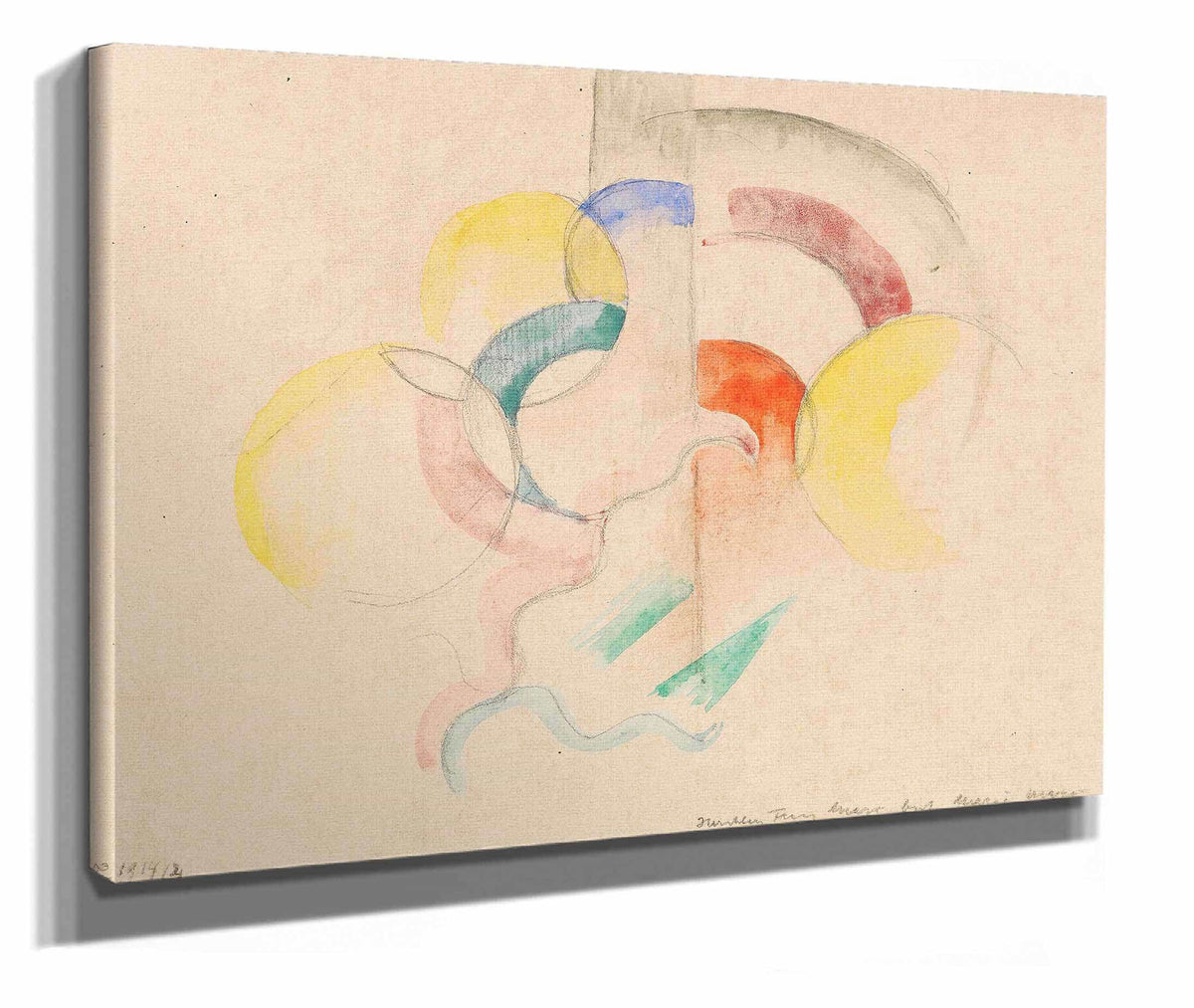 Abstraktes Aquarell I by Franz Marc