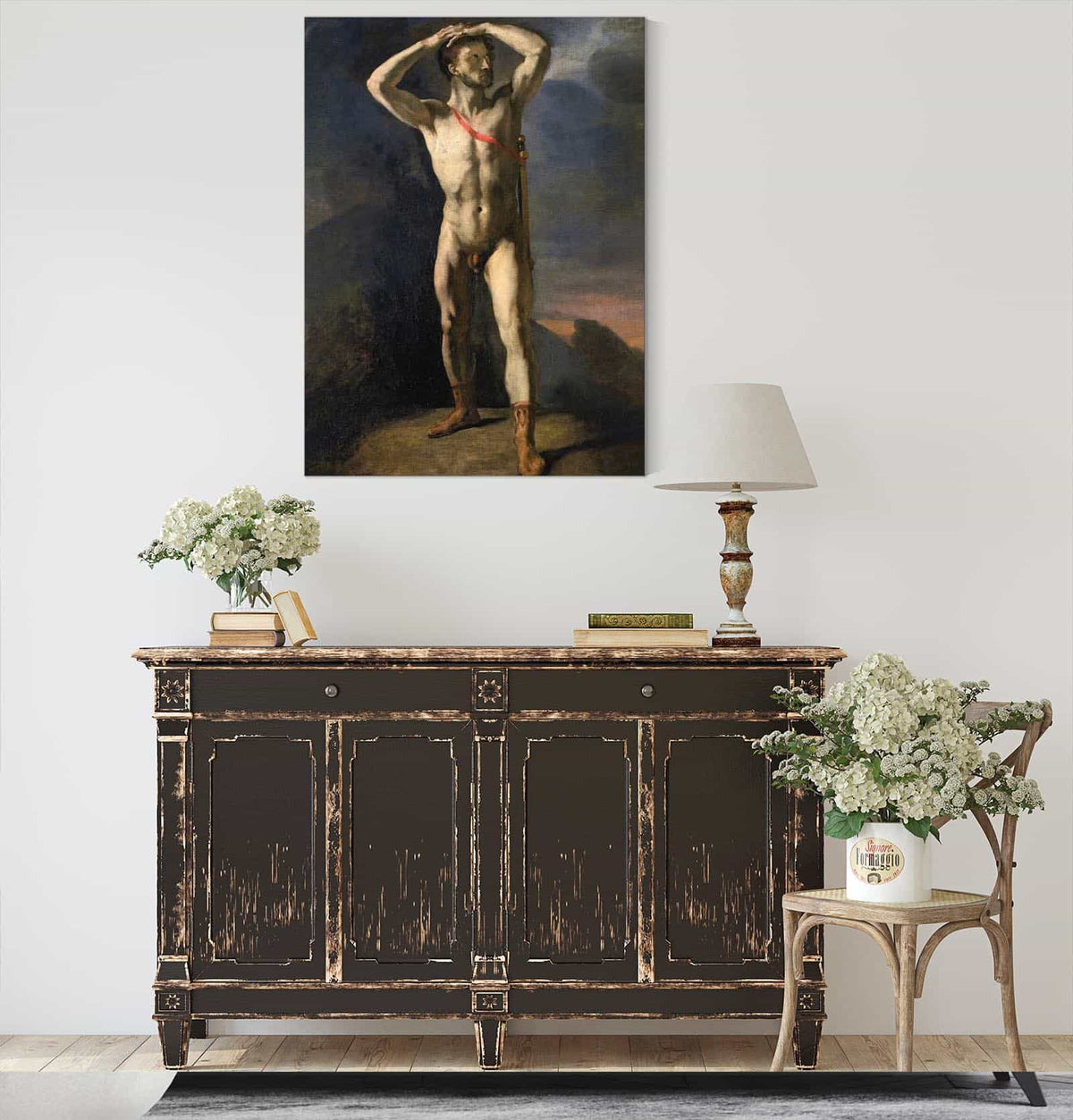 Academie Dhomme Nu Au Glaive by Theodore Gericault